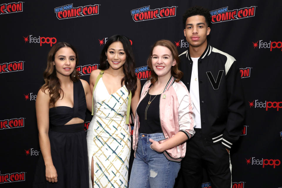 Aimee Carrero, Karen Fukuhara, Noelle Stevenson and Marcus Scribne. (Photo by Cindy Ord/Getty Images for DreamWorks Animation Television)