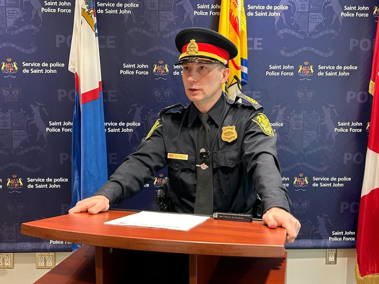 Staff Sgt. Sean Rocca said it's 'not a common occurrence' for an officer to be injured in the line of duty. (Bobbi-Jean MacKinnon/CBC - image credit)