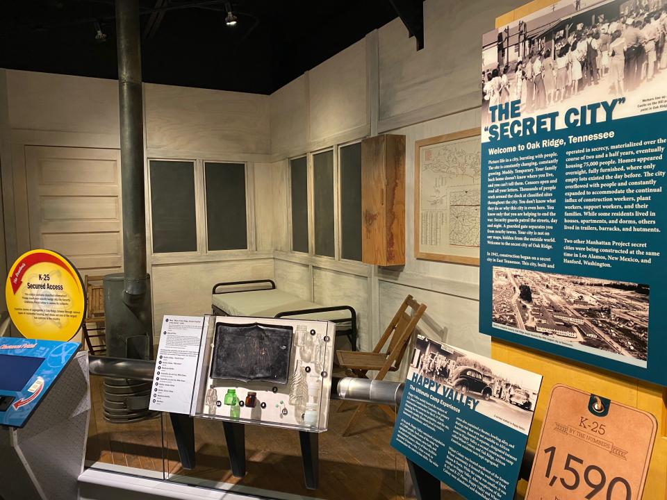 Katie Strickland’s biscuit pan is on display at the K-25 History Center.