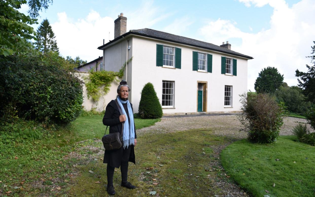 Campaigner Amelia Bennett at the vicarage at East Coker, Somerset, which may be sold by the Church of England - COPYRIGHT JAY WILLIAMS