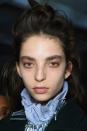 <p><strong>Trend: boy brows</strong></p><p>“The inspiration for this season was raw beauty, with an emphasis on fresh skin, boyish brows and haunting eyes", explained lead make-up artist Andrew Gallimore at Isa Arfen. The models' brows were brushed up and thickened with Nars' <a rel="nofollow noopener" href="http://narscosmetics.co.uk/en_GB/caucase-brow-perfector/0607845011262.html" target="_blank" data-ylk="slk:Brow Perfector;elm:context_link;itc:0;sec:content-canvas" class="link ">Brow Perfector</a>, £18.50, and <a rel="nofollow noopener" href="http://narscosmetics.co.uk/UK/oural-brow-gel/0607845011538.html" target="_blank" data-ylk="slk:Oural Brow Gel;elm:context_link;itc:0;sec:content-canvas" class="link ">Oural Brow Gel</a>, both £18.50, before a slight redness was added to the eyes using the, new for autumn 2018, Love Powermatte Lip Pigment in Love. For now use, <a rel="nofollow noopener" href="http://narscosmetics.co.uk/en_GB/american-woman-powermatte-lip-pigment/0607845027720.html" target="_blank" data-ylk="slk:Powermatte Lip Pigment in American Woman;elm:context_link;itc:0;sec:content-canvas" class="link ">Powermatte Lip Pigment in American Woman</a>, teamed with <a rel="nofollow noopener" href="http://narscosmetics.co.uk/UK/american-woman-powermatte-lip-pigment/0607845027720.html" target="_blank" data-ylk="slk:Powermatte Lip Pigment in Done It Again;elm:context_link;itc:0;sec:content-canvas" class="link ">Powermatte Lip Pigment in Done It Again</a>, both £23.</p>