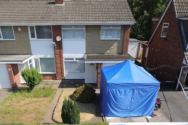 Christopher Furlong/Getty Images Police search Lucy Letby's home