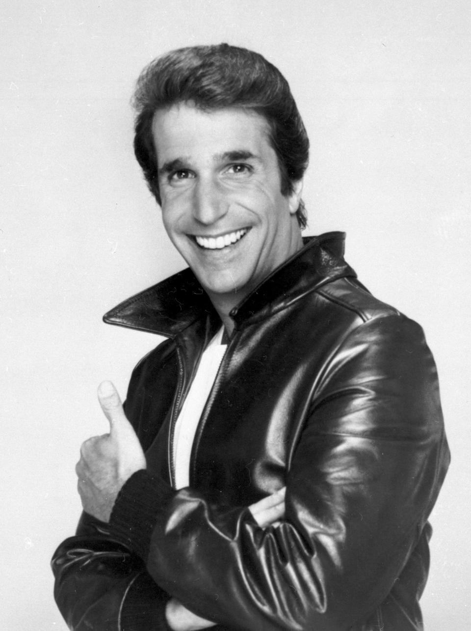 Henry Winkler, seen here in a 1984 photo dressed as biker Arthur Fonzarelli, aka 'Fonzie' and 'The Fonz,' became a big star playing the cool biker on ABC's "Happy Days," which started an 11-season run in 1974.