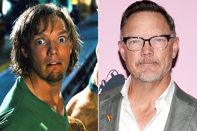 <p>Warner Brothers. Courtesy Everett Collection; Stefanie Keenan/Getty</p> Matthew Lillard in Scooby-Doo and now