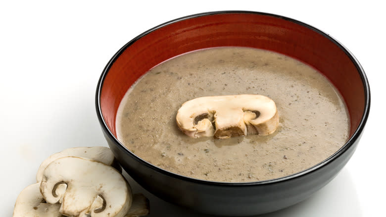 bowl of mushroom soup