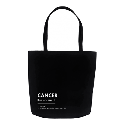 3) What Your Sign *Really* Means: The Cancer Tote Bag