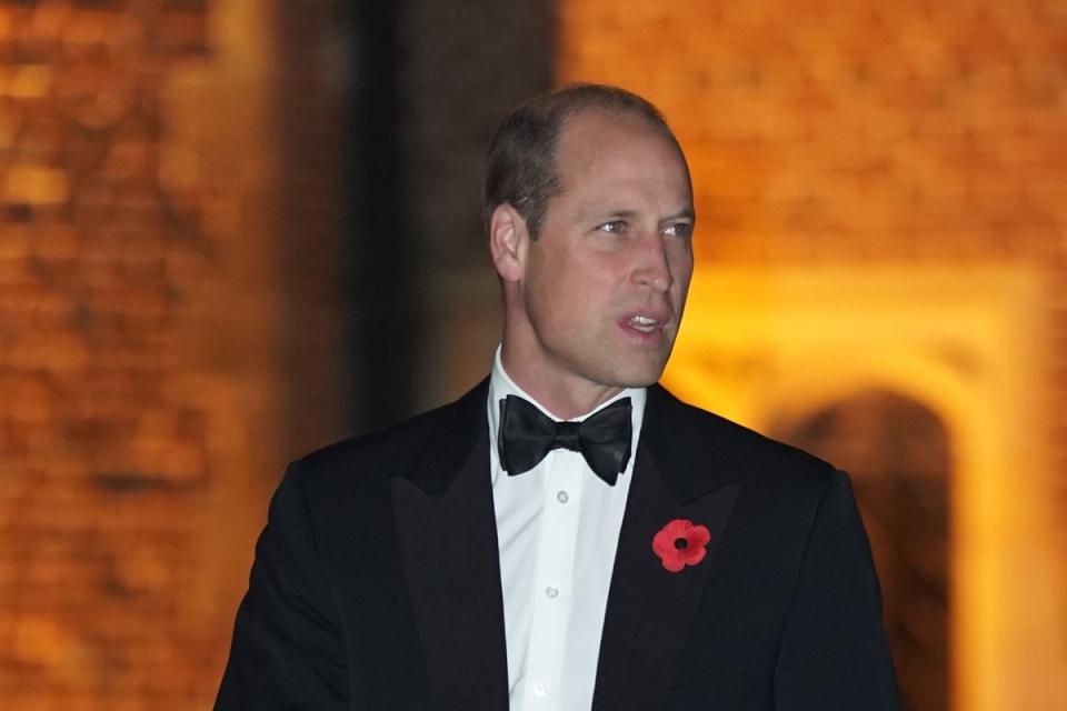 The Prince of Wales arrives for the 10th annual Tusk Conservation Awards at Hampton Court Palace, London (Kirsty O’Connor/PA) (PA Wire)