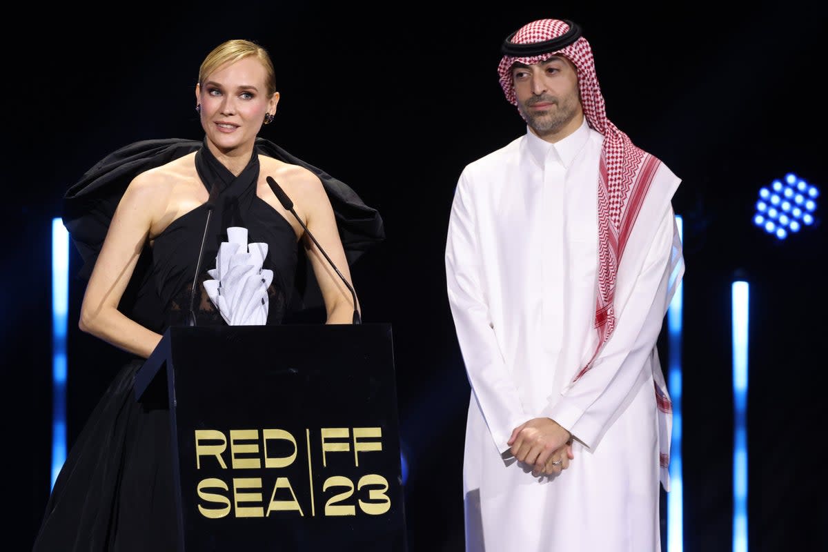 Diane Kruger and Mohammed Al Turki (Getty Images for The Red Sea International Film Festival)