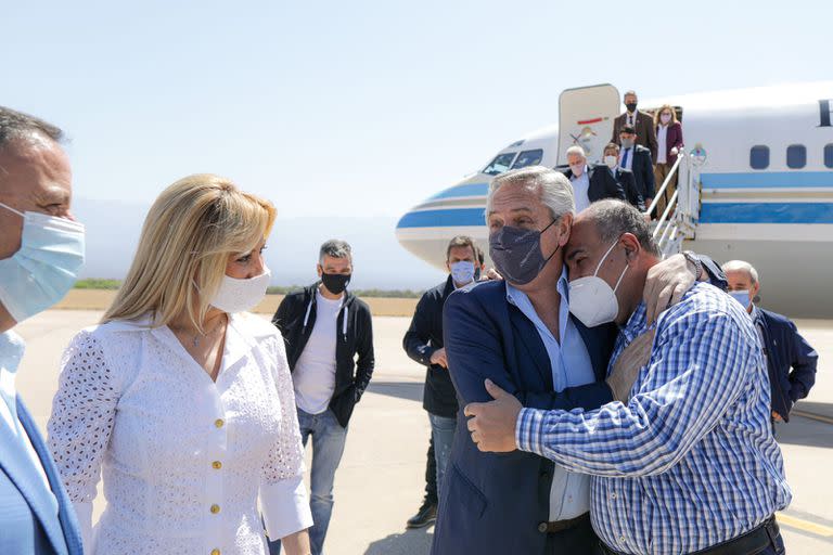 Alberto Fernández y Juan Manzur, ayer en La Rioja