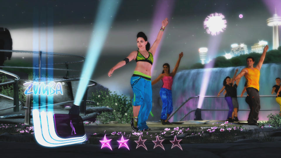 This undated publicity photo provided by Majesco Entertainment shows the fitness video game, "Zumba Fitness Core," Majesco for Xbox360 and Wii. (AP Photo/Majesco Entertainment)