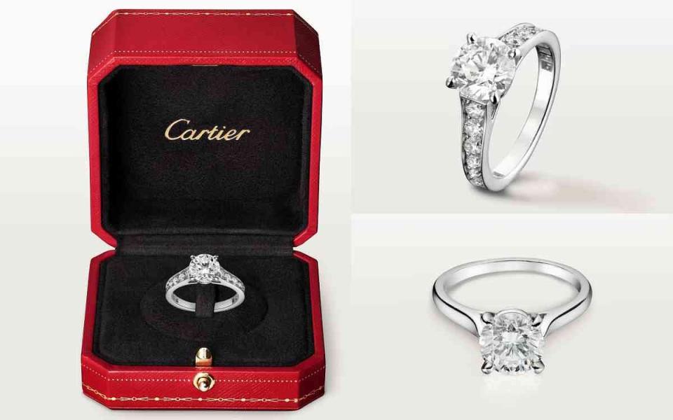 Cartier SOLITAIRE 1895單鑽戒指 圖片來源：Cartier