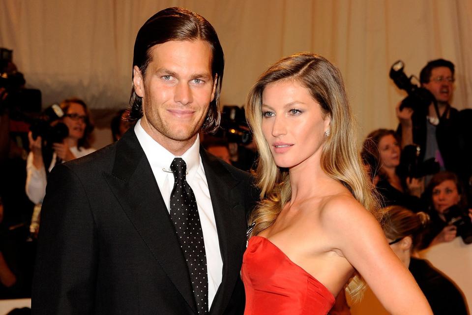 NEW YORK, NY - MAY 02: Tom Brady and Gisele Bundchen attends the "Alexander McQueen: Savage Beauty" Costume Institute Gala at The Metropolitan Museum of Art on May 2, 2011 in New York City. (Photo by Kevin Mazur/WireImage)