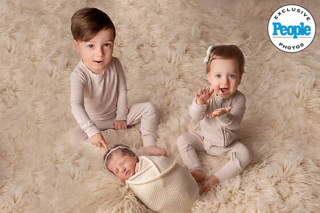 <p>Kristin Baker Photography + Design</p> Mike and Lauren Sorrentino's kids Romeo, Mia and Luna