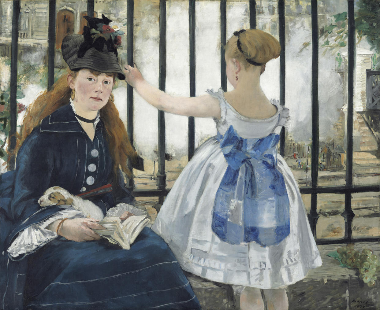 The Railway painting by Édouard Manet. 