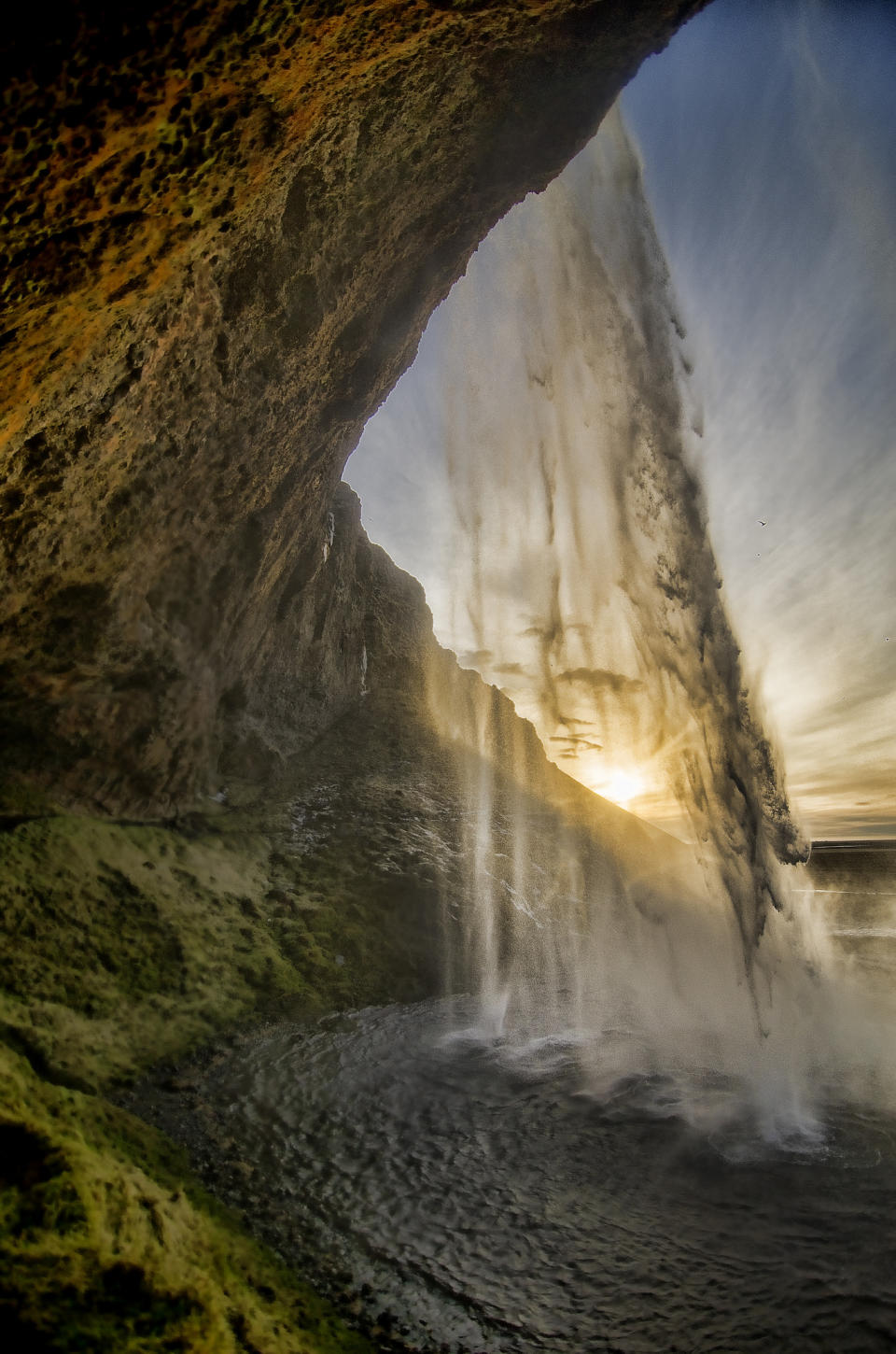 Walking behind a waterfall by Donna_Tzaneva