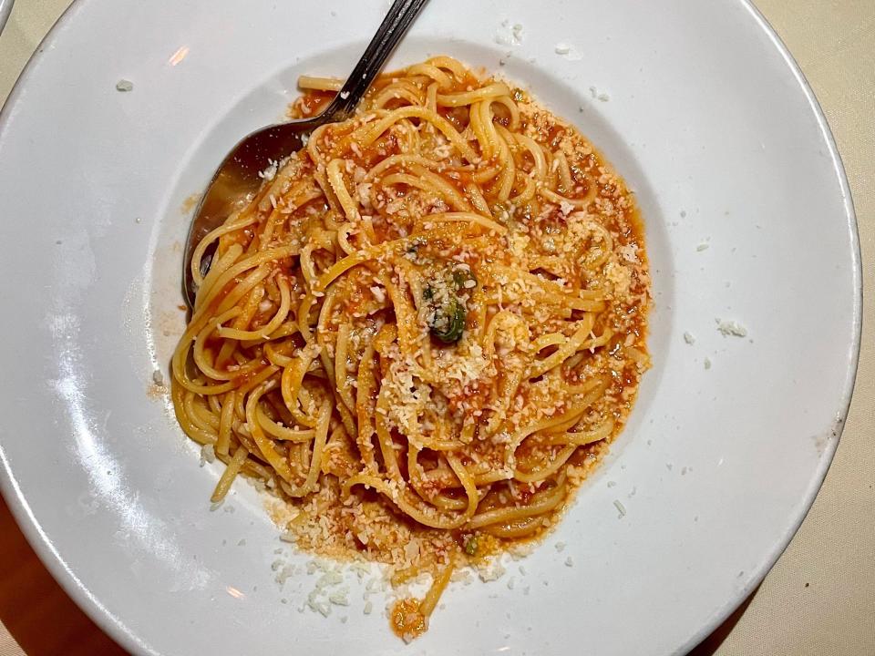 Giorgio Baldi's spaghetti pomodoro
