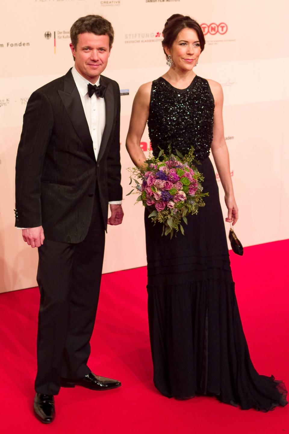 COPENHAGEN, DENMARK - DECEMBER 06: Prince Frederik and Princess Mary of Denmark arrives at the European Film Awards at Forum on December 6, 2008 in Copenhagen, Denmark (Photo by Thorsten Overgaard/Getty Images)