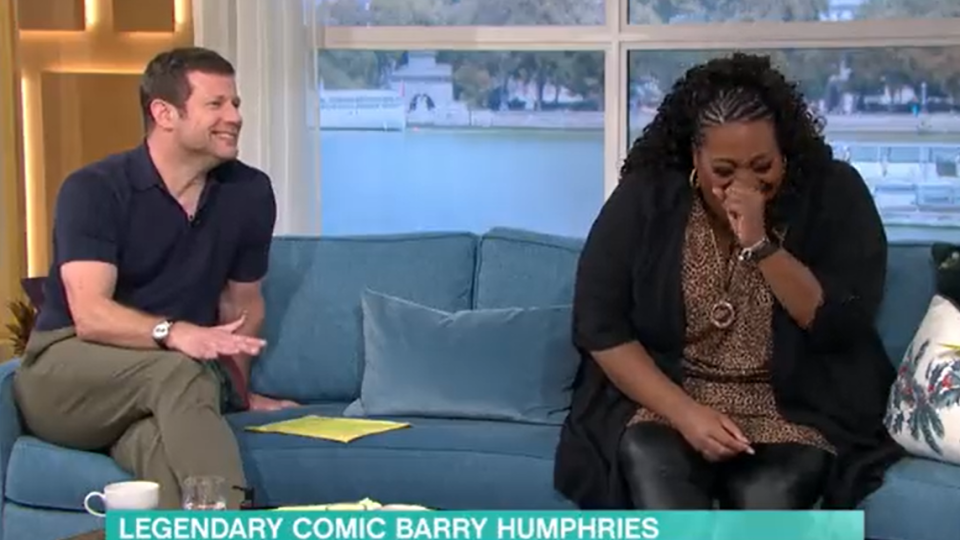 Alison Hammond couldn't stop laughing. (ITV screengrab)