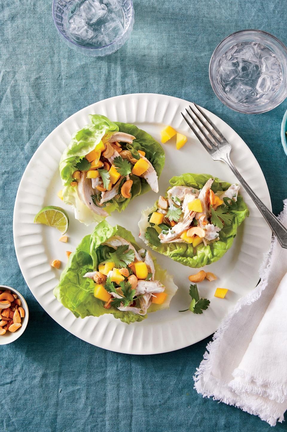 Tropical Chicken Lettuce Wraps