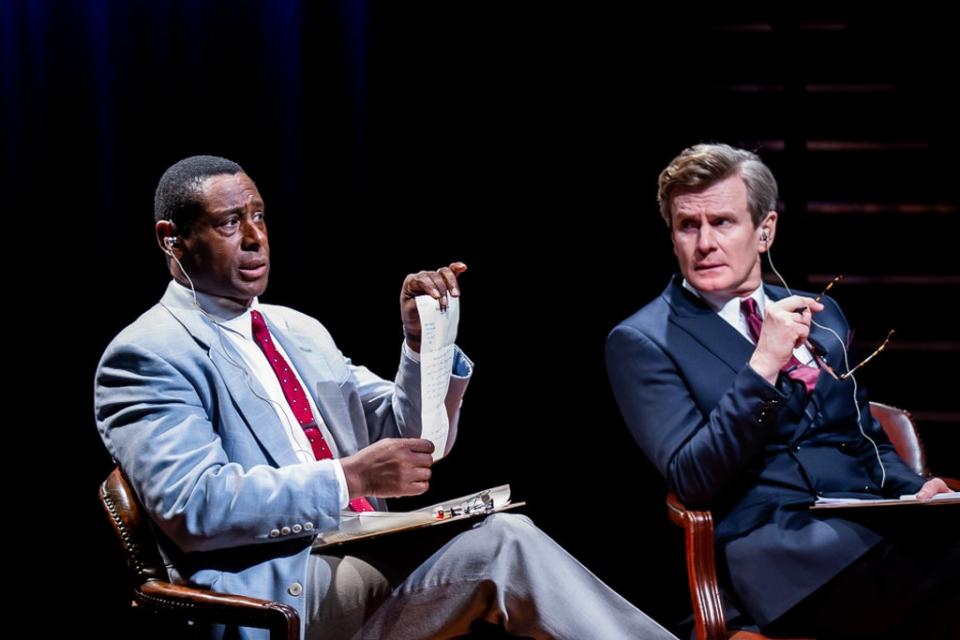 David Harewood and Charles Edwards in Best of Enemies (Handout)