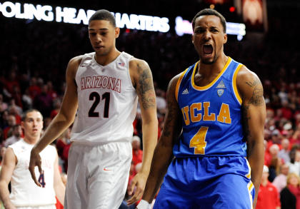 Will Norman Powell (R) and the Bruins go dancing? They've got work left. (USAT)