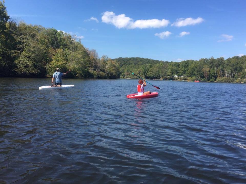 Visitors paddle on Price Lake in 2019. The Price Lake Campground, lake and boat rentals are expected to remain open while repair work is done on the dam in May and June.