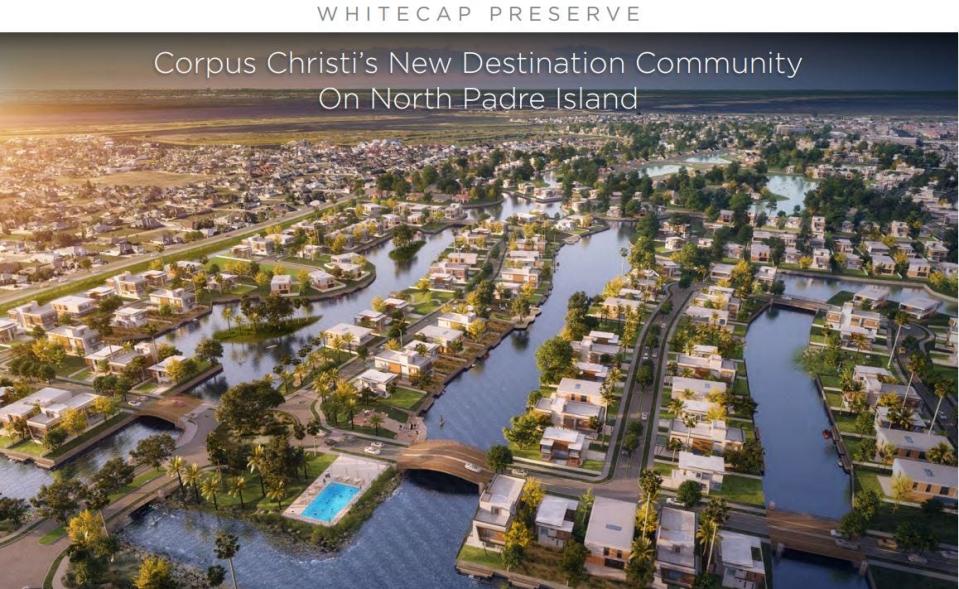 Work is slated to start in May on Whitecap Preserve, a more than $800 million multi-use development to be built on the North Padre Island property of the former Waves Resort Corpus Christi.