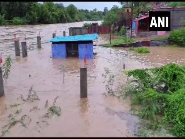 Flood affected area of the Karauli district