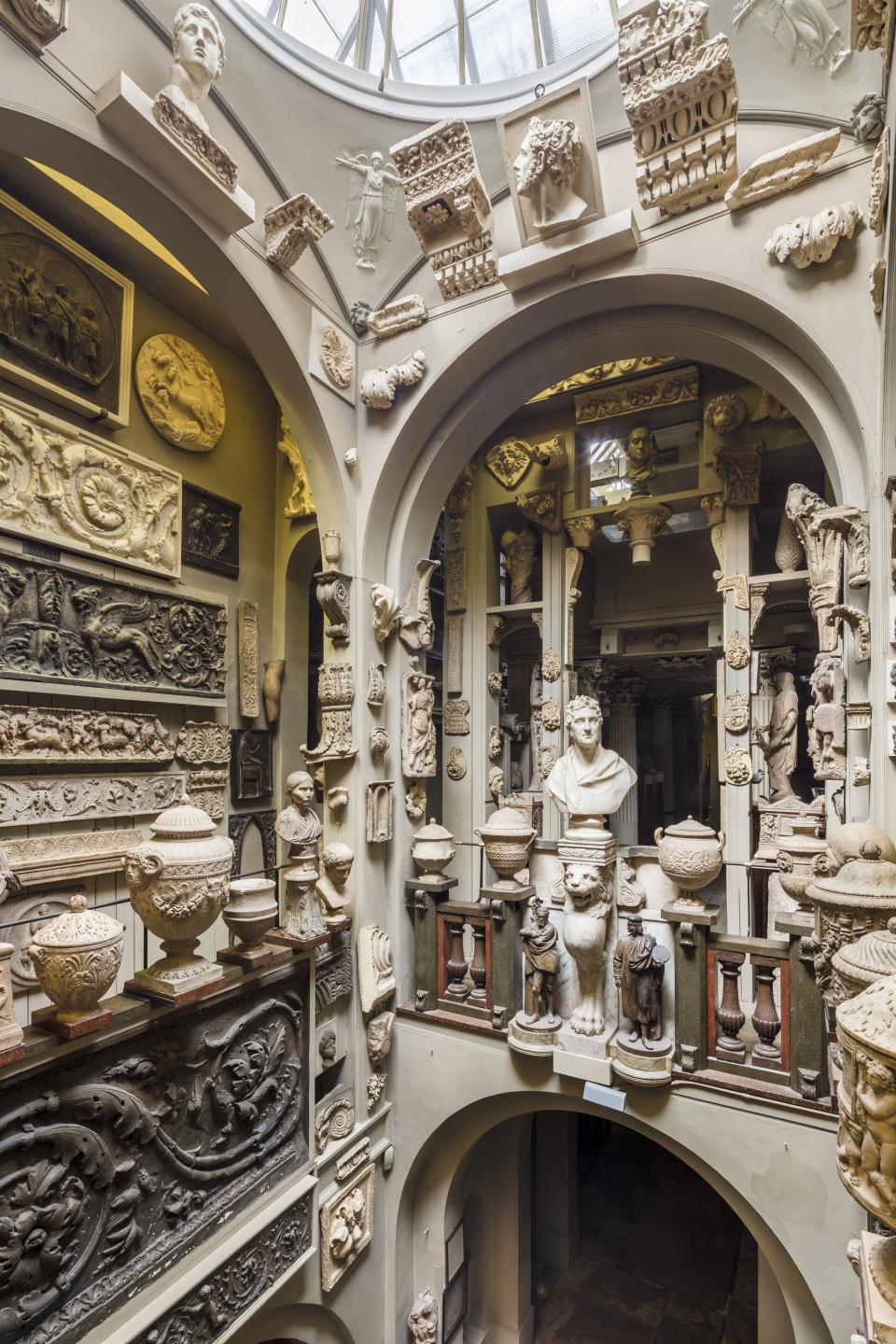 Sir John Soane’s Museum holds over 6,000 items, including the antiquities seen here.