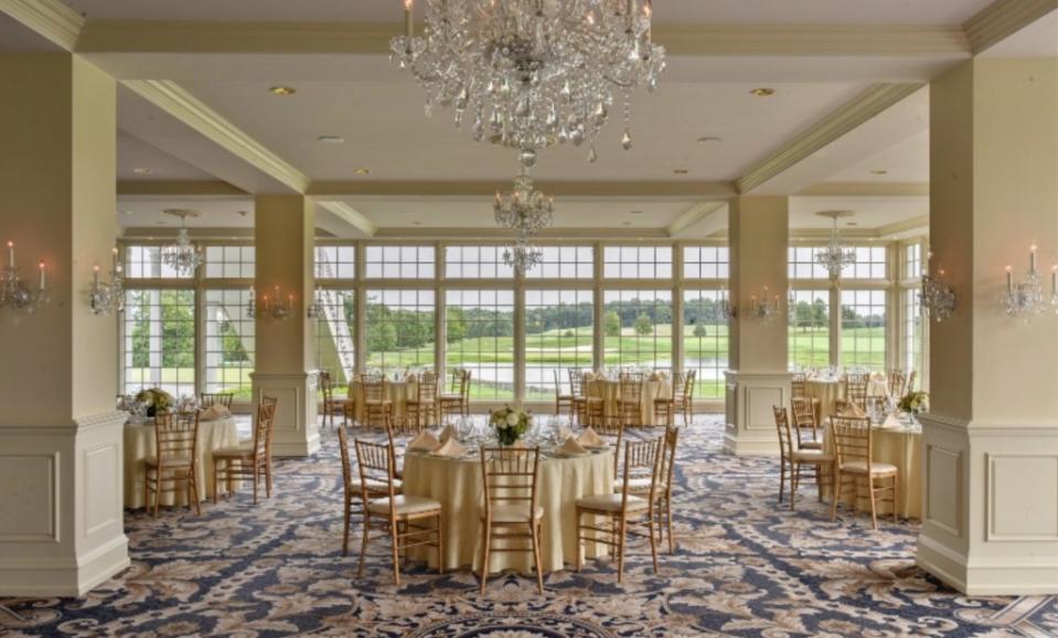 The grand dining room. Trump National Golf Club