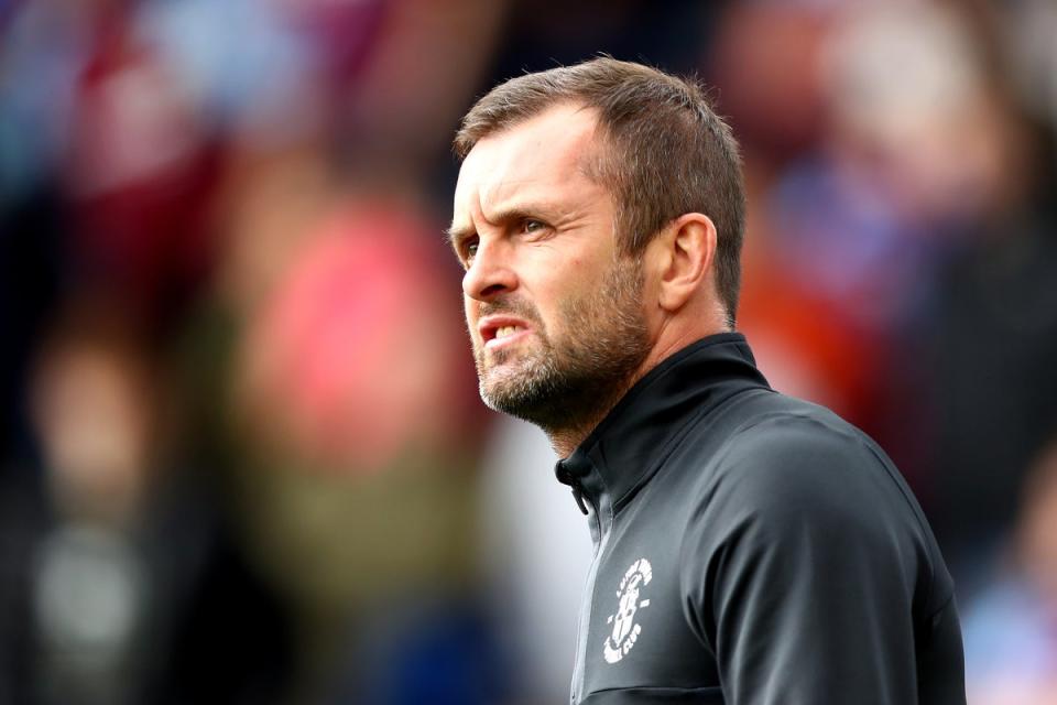 Luton Town manager Nathan Jones is one of the frontrunners for the Cardiff job (Tim Markland/PA) (PA Wire)