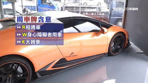 車牌R開頭是租賃車，K開頭代表自用大貨車，W開頭則是身心障礙者專用車。