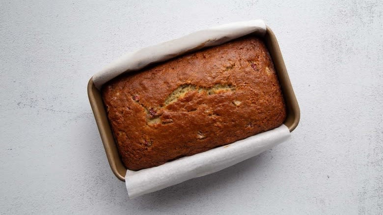 quick bread in loaf pan