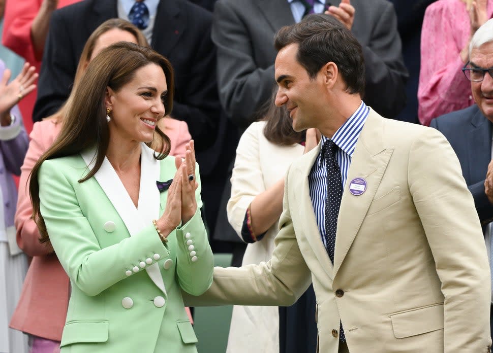 Kate Middleton Joins Roger Federer at Wimbledon