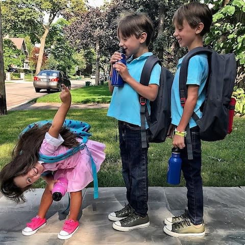 Ivy Mulroney with her brothers Brian and John - Credit: Instagram