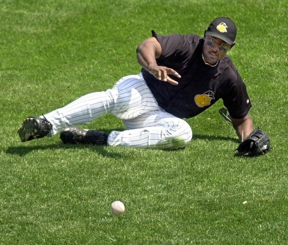 Charles Peterson fields a ball for the Canaries in this file photo.