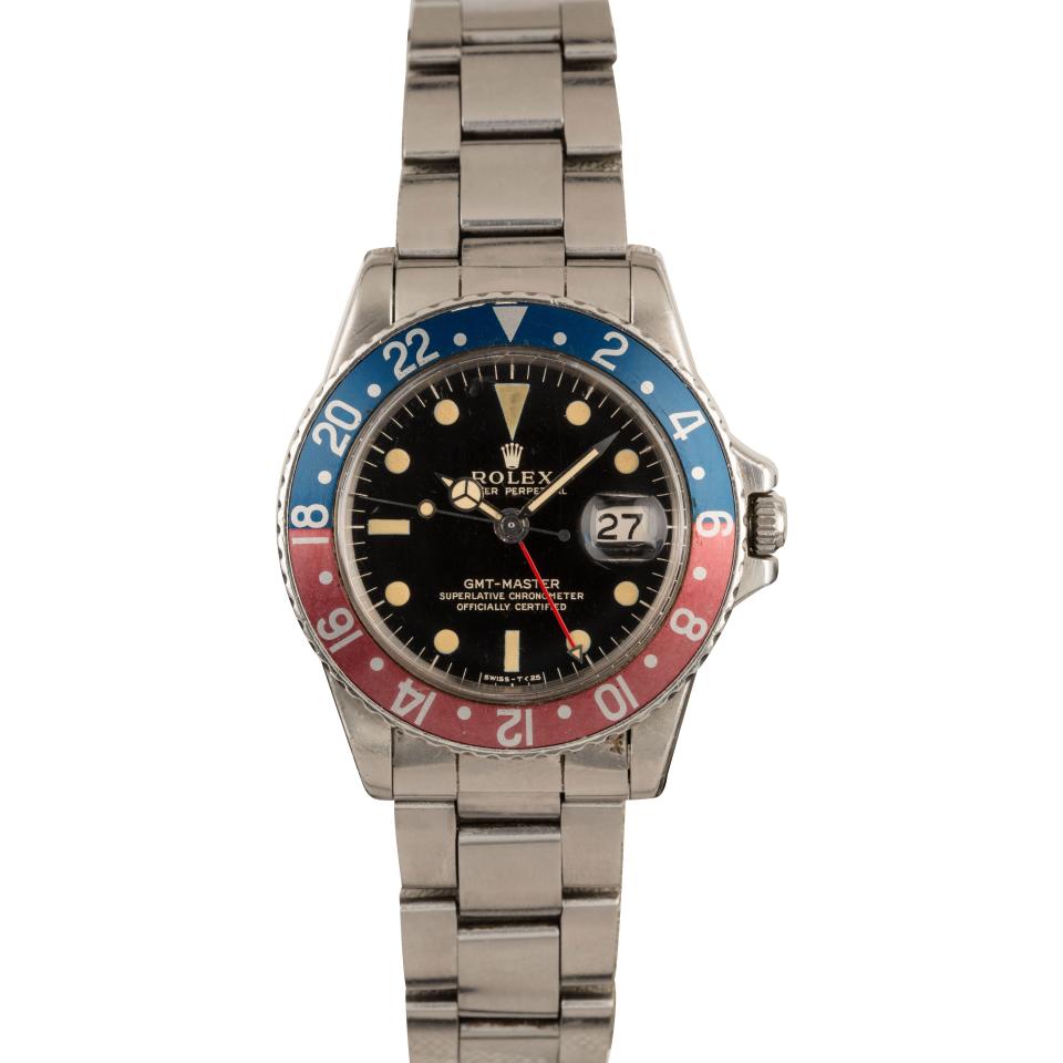 Vintage Rolex GMT-Master 1675 'Pepsi' Stainless Steel