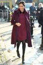 <p><strong>November 2018 </strong>She chose a Club Monaco dress and matching coat for a visit to the Hubb Community Kitchen in London.</p><p><a class="link " href="http://clubmonaco.borderfree.com/product/index.jsp?productId=157224026" rel="nofollow noopener" target="_blank" data-ylk="slk:SHOP THE DRESS;elm:context_link;itc:0;sec:content-canvas">SHOP THE DRESS</a></p><p><a class="link " href="http://clubmonaco.borderfree.com/product/index.jsp?productId=152374216&bfx-cc-countries=GB&bfx-cc-currencies=GBP" rel="nofollow noopener" target="_blank" data-ylk="slk:SHOP THE COAT;elm:context_link;itc:0;sec:content-canvas">SHOP THE COAT</a></p>