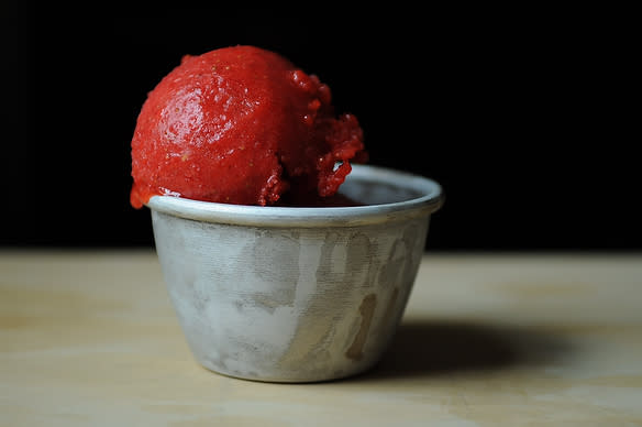 The River Cafes Strawberry Sorbet