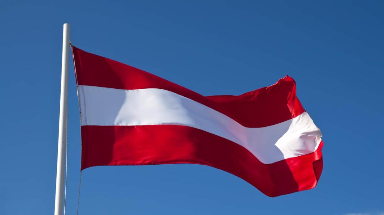 A flag of Austria. Stock photo: Getty Images