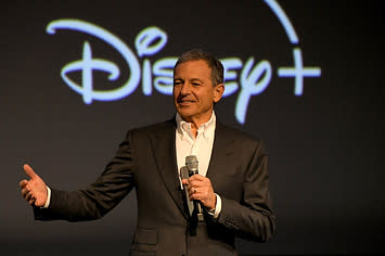 Disney Executive Chairman Bob Iger during a press conference in 2021