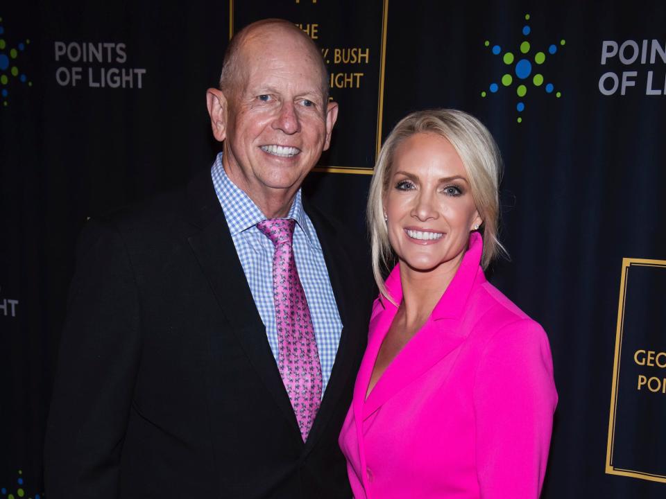 Peter McMahon and Dana Perino attend the George H.W. Bush Points of Light Awards Gala at the Intrepid Sea, Air & Space Museum on Thursday, Sept. 26, 2019, in New York.