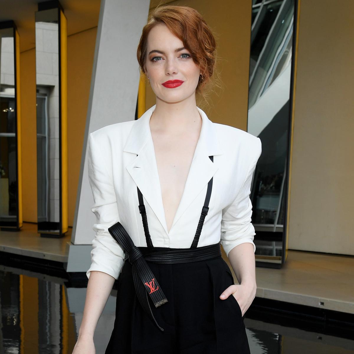 Thirst Factory on X: Emma Stone in suits  / X