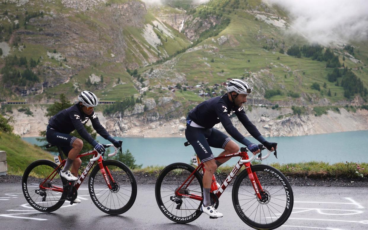 Mountain scenery on Stage 9 from Cluses to Tignes - Chris Graythen/Getty