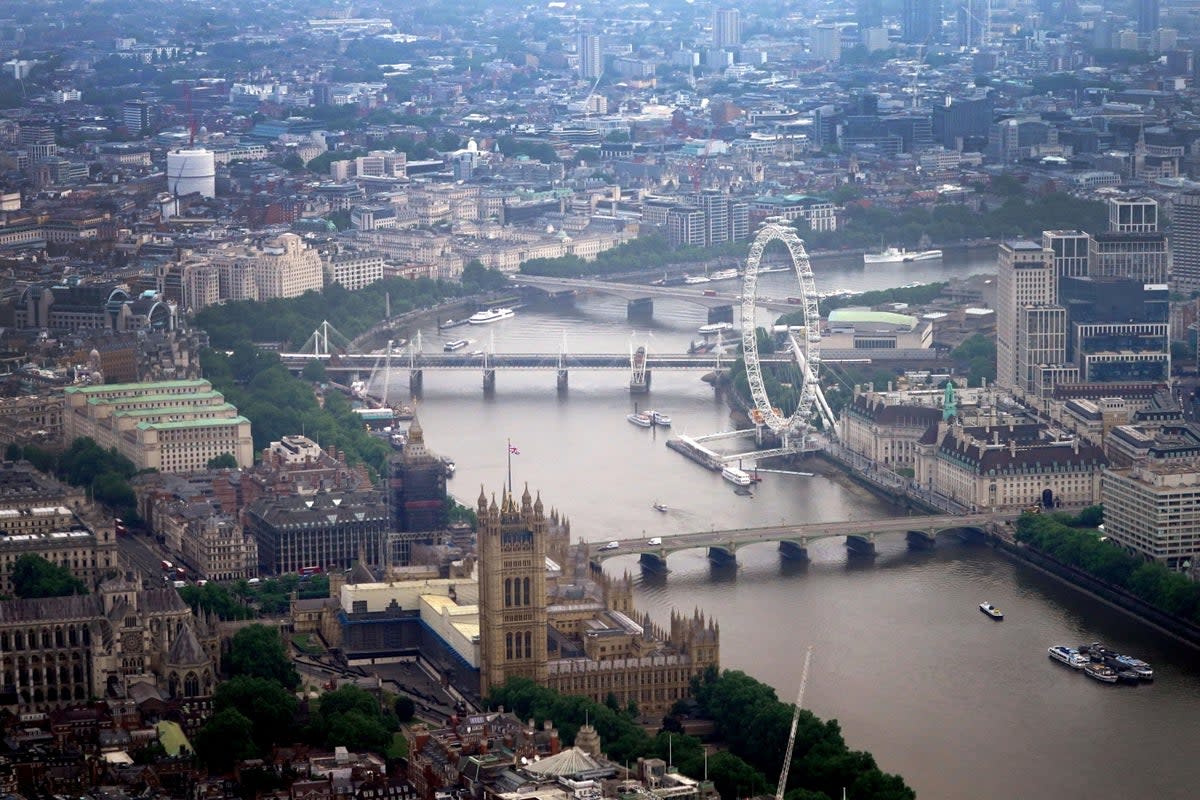 ‘We built our world for a climate that no longer exists”... London from above (Victoria Jones / PA)