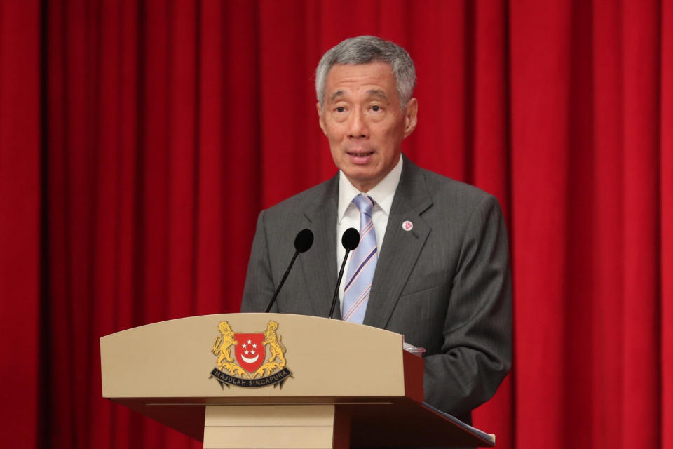 Prime Minister Lee Hsien Loong hosting an Asean working dinner in Singapore last month. (PHOTO: Reuters / Asean 2018 Organising Committee)