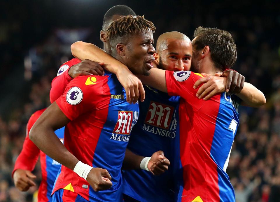 <p>All smiles after Palace take the lead</p>