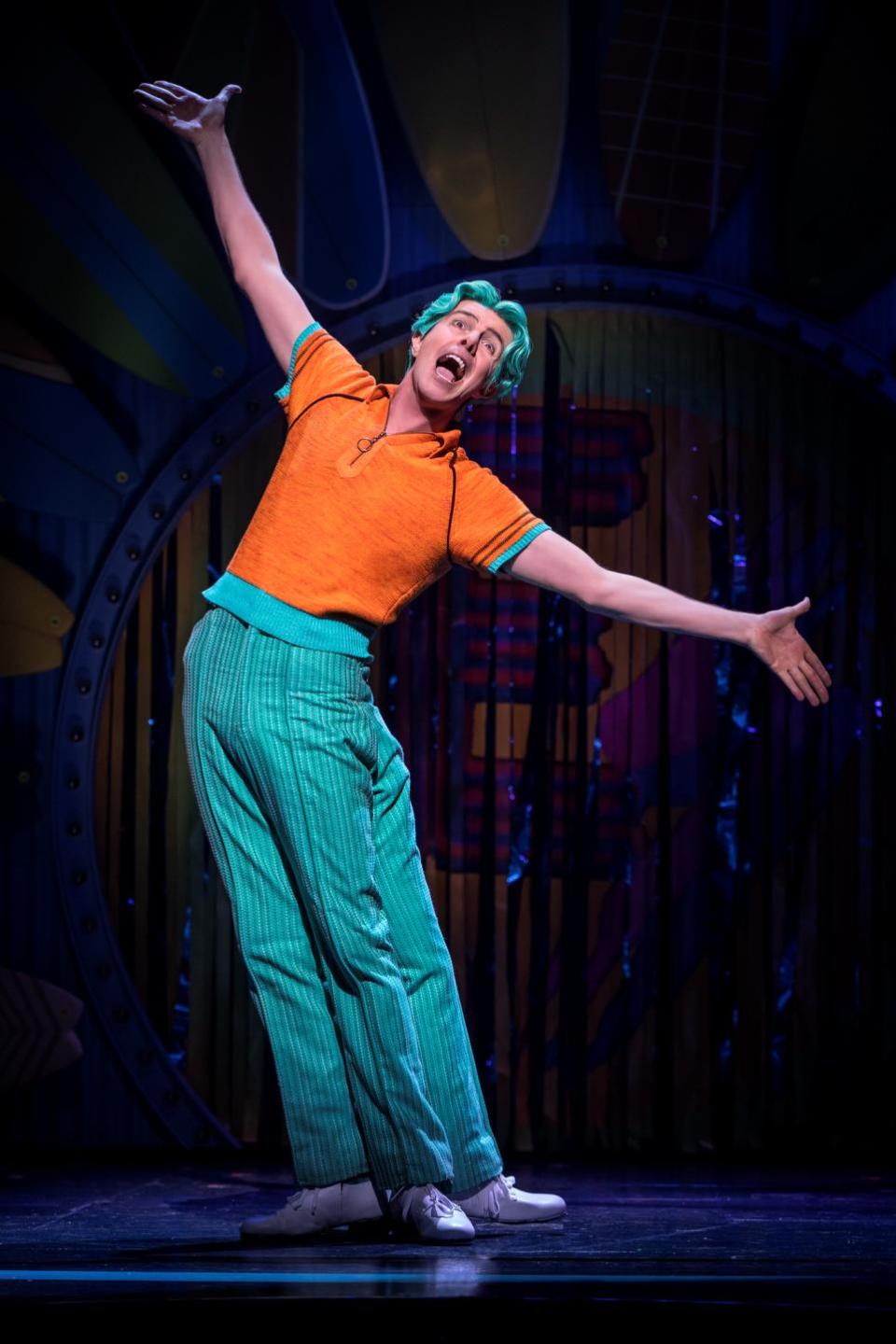 East Anglian Daily Times: Gavin Lee as Squidward on Broadway 