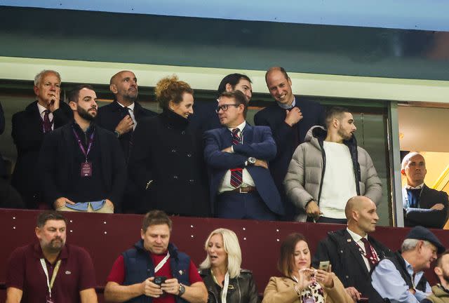 <p>Denis Kapetanovic/PIXSELL/SplashNews</p> Prince William watches Aston Villa on Thursday evening