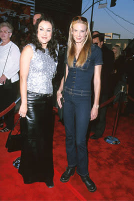 Jennifer Tilly and Daryl Hannah at The Chinese Theater premiere of Paramount's Mission Impossible 2